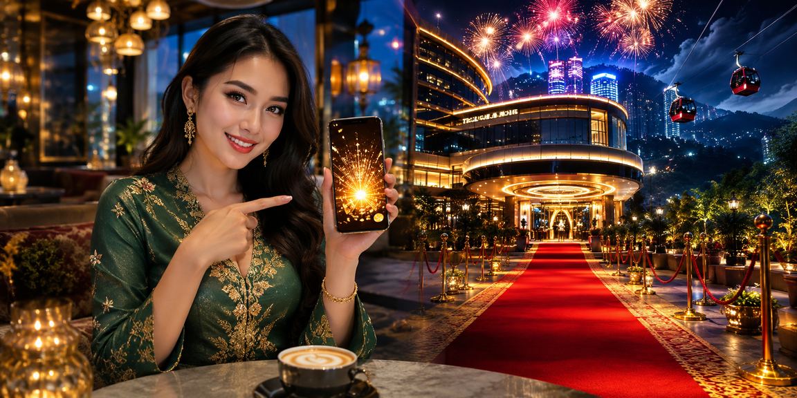Suasana kasino mudah alih di Genting Highlands semasa musim perayaan Hari Raya dengan antara muka selamat